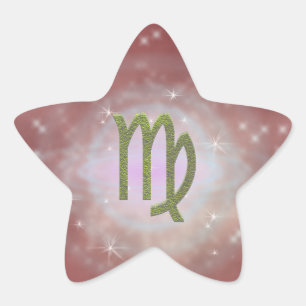 Pick Color Virgo Zodiac Astrologisches Zeichen Stern-Aufkleber