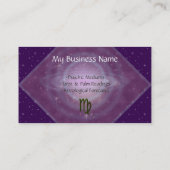 Pick Color Virgo Zodiac Astrologisches Zeichen Visitenkarte (Rückseite)