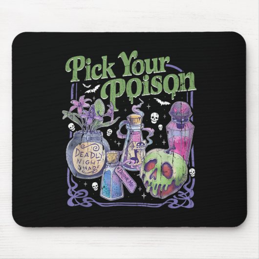 Pick dein Gift, Vintage Prinzessin Halloween Mousepad (Vorne)