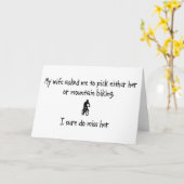 Pick Ehefrau oder Mountainbike Karte (Gelbe Blume)