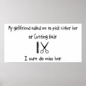 Pick Girlfriend oder Cutting Hair Poster (Vorne)