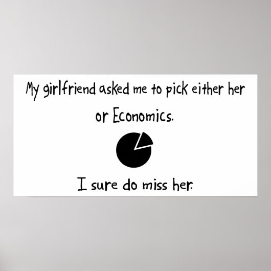 Pick Girlfriend oder Economics Poster (Vorne)
