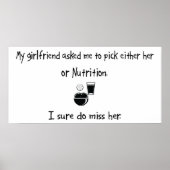 Pick Girlfriend oder Nutrition Poster (Vorne)