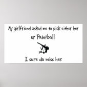 Pick Girlfriend oder Paintball Poster (Vorne)