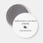 Pick Girlfriend oder Wrestling Magnet (Vorderseite/Rückseite)
