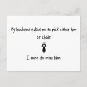 Pick Husband oder Chor Postkarte (Vorderseite)
