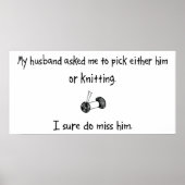 Pick Husband oder Knittern Poster (Vorne)