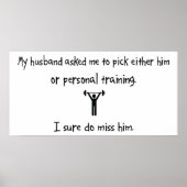 Pick Husband oder Personal Training Poster (Vorne)