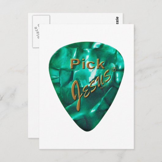 Pick Jesus Postkarte (Vorne/Hinten)