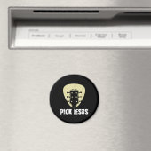 Pick Jesus Religician Geschenk Idee Gitarre Magnet (In Situ (Geschirrspüler))