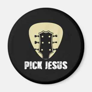 Pick Jesus Religician Geschenk Idee Gitarre Magnet