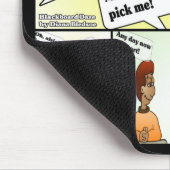 Pick Me Black Mouse Pad Mousepad (Ecke)