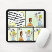 Pick Me Black Mouse Pad Mousepad (Mit Mouse)