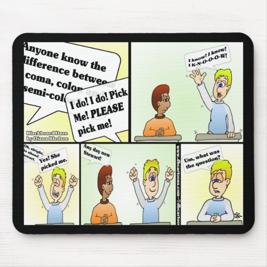 Pick Me Black Mouse Pad Mousepad (Vorne)