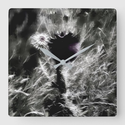 Pick Me Quadratische Wanduhr (Vorderseite)
