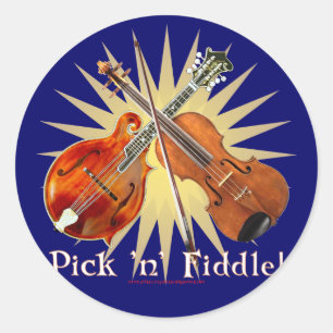 Pick 'n' Fiddle 2 Runder Aufkleber