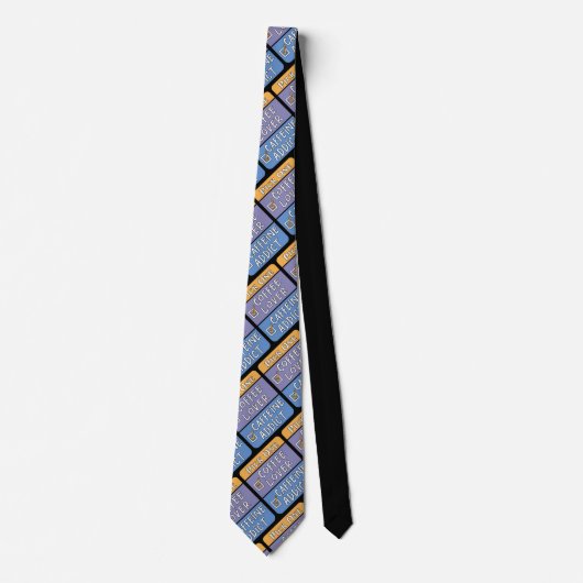 Pick One Coffee oder Coffeine Neck Tie Krawatte (Vorderseite)