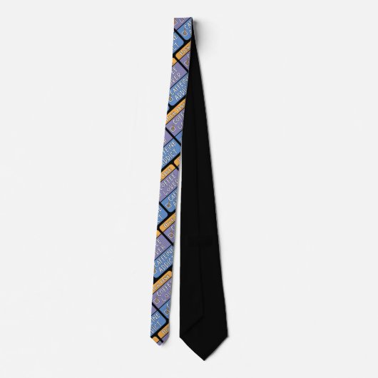 Pick One Coffee oder Coffeine Neck Tie Krawatte (Rückseite)