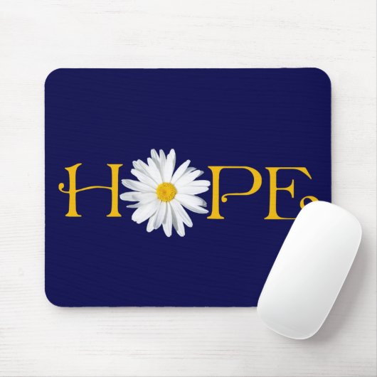 Pick Own Background - Shasta Daisy Hope Mousepad (Mit Mouse)