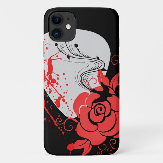 Pick, Schlucken, Blut und Rose Case-Mate iPhone Hülle (Rückseite)