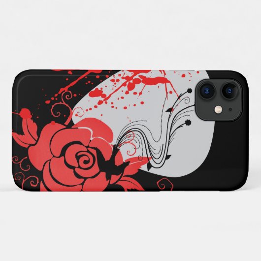 Pick, Schlucken, Blut und Rose Case-Mate iPhone Hülle (Rückseite (Horizontal))