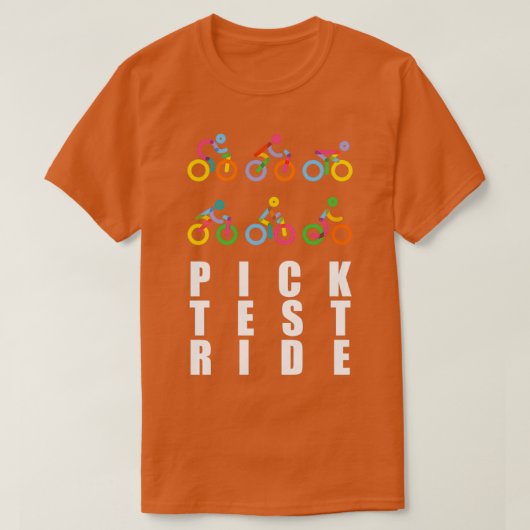 Pick Test Ride T-Shirt (Design vorne)