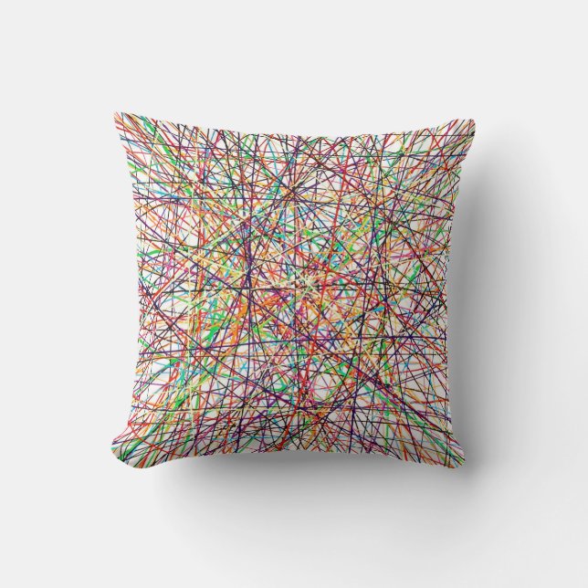 Pick Up Sticks 16 x 16 Poly Throw Kissen (Vorderseite)