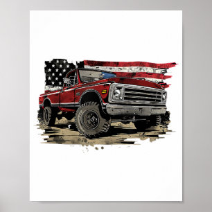 Pick-up-Truck der ersten Generation, alter Truck, Poster