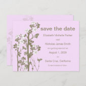 PICK-YOUR-EIGENE FARBE Japanischer Blumenstrauß Sa Ankündigungspostkarte (Vorne/Hinten)