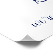 PICK-YOUR-EIGENE FARBE! Romantische Hochzeitssymbo Poster (Ecke)