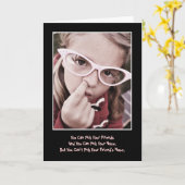 Pick Your Friends/Nose Birthday Card Karte (Gelbe Blume)