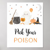 Pick your Gift Ghost Halloween Drinks Zeichen Poster (Vorne)