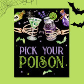 Pick your Gift Halloween Drinks Gefallen Poster
