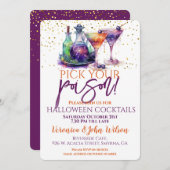 Pick your Gift Halloween Einladung (Vorne/Hinten)