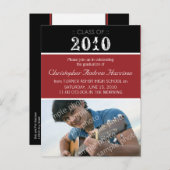 Pick-Your-Own-Abschluss-Postkarte Einladungspostkarte (Vorne/Hinten)