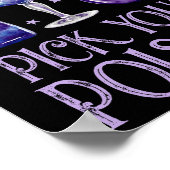 Pick your Poison Halloween Cocktail Drinks Poster (Ecke)