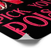 Pick your Poison Halloween Cocktail Drinks Poster (Ecke)