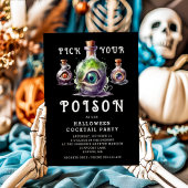 Pick your Poison Halloween Cocktail Party Einladung