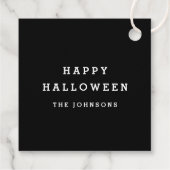 Pick your Poison Halloween Cocktail Party Geschenkanhänger (Rückseite)