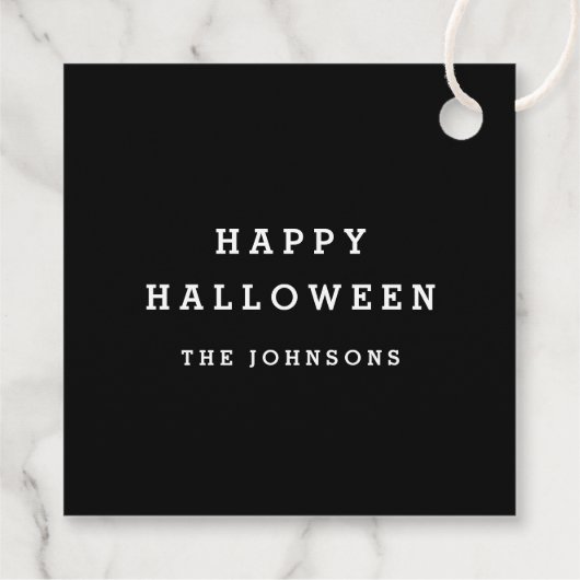 Pick your Poison Halloween Cocktail Party Geschenkanhänger (Rückseite)