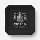 Pick your Poison Halloween Cocktail Party Pappteller (Vorderseite)