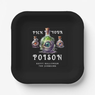 Pick your Poison Halloween Cocktail Party Pappteller