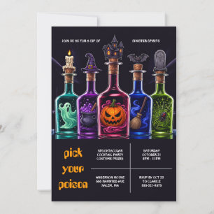 Pick Your Poison Halloween-Cocktailparty Einladung