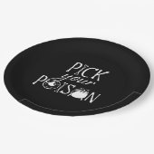 Pick Your Poison | Halloween-Hexe Pappteller (Schrägansicht)