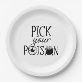 Pick Your Poison | Halloween-Hexe Pappteller