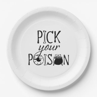 Pick Your Poison | Halloween-Hexe Pappteller