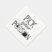 Pick Your Poison, Hexen-Thema Halloween Serviette (Ecke)