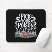 Pick your Poison Poison Flaschen Gothic Halloween Mousepad (Mit Mouse)