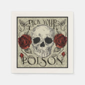 Pick your Poison Skull Napkins Serviette (Vorderseite)
