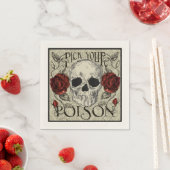 Pick your Poison Skull Napkins Serviette (Beispiel)